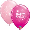 Μπαλόνι Happy Birthday ροζ με Ήλιον +3,00€